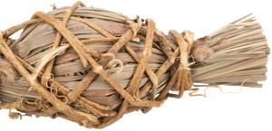 Halmleksak med rotting, 5 x 13 cm