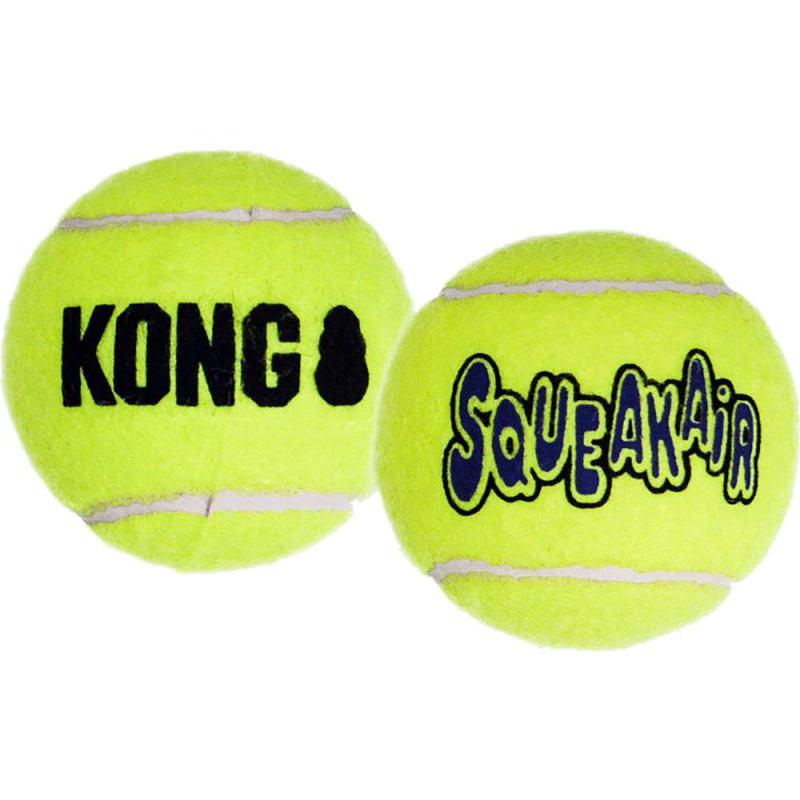 Kong Airdog Squeakair Tennisboll 6Pack M 7 cm