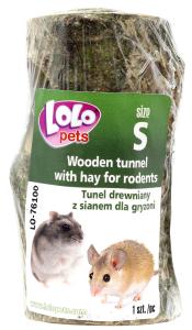 Gnagartunnel Björk med Hö 10x5cm