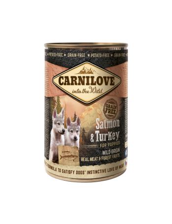 CarniLove Dog Wild Meat Salmon & Turkey for Puppy 400g