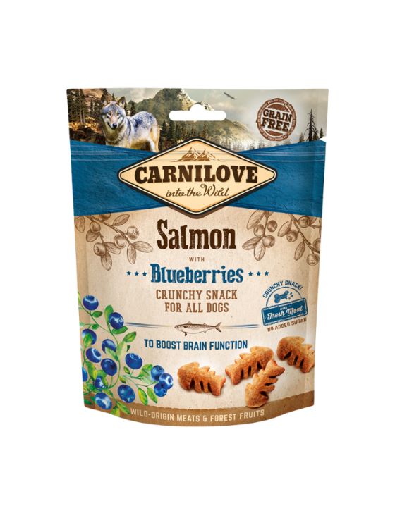 CarniLove Dog Crunchy Snack Salmon with Blueberry 200g