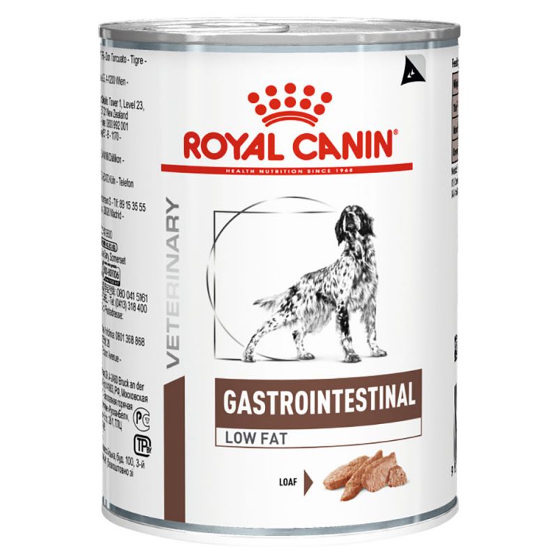 RCV Dog Wet Gastro Intestinal Low Fat 410g 12-pack