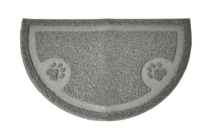 Kattlådematta PetNation, halvmåne, 60x36 cm , grå