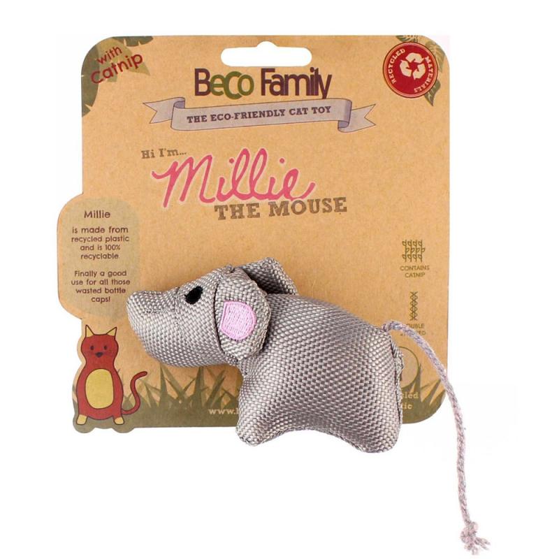 Kattleksak BECO Millie The Mouse Catnip