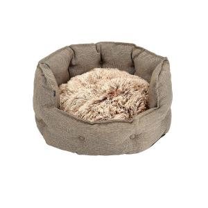 Dogman Bädd Classy Memory foam oval Beige