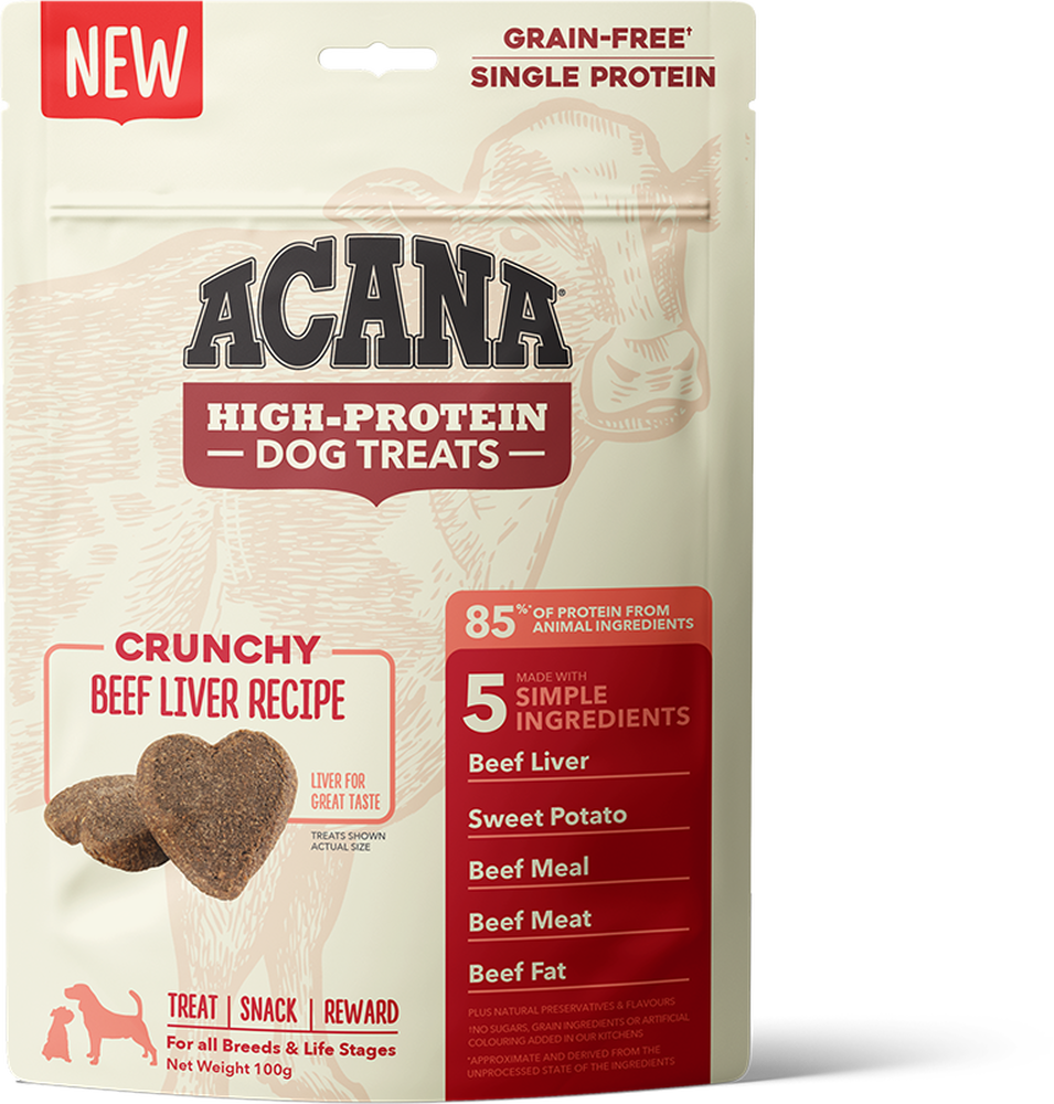 Acana Dog Treats Crunchy Beef 100g
