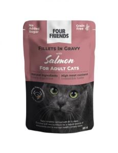 FourFriends Cat Adult Salmon in Gravy Pouch