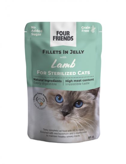 FourFriends Cat Sterilized Lamb in Jelly Pouch