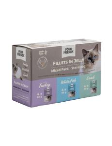 FourFriends Cat Sterilized in Jelly Mix 12-pack