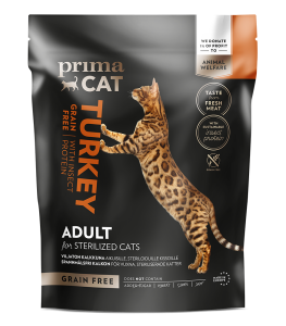 PrimaCat Adult Grainfree Kalkon Ster.