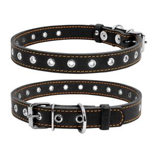 Justerbart Hundhalsband Läder