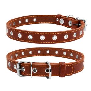 Justerbart Hundhalsband Läder