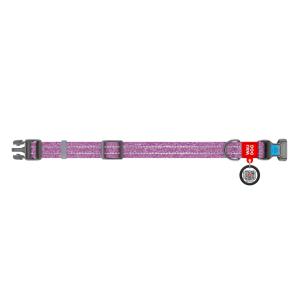 WAUDOG Re-Cotton Hundhalsband med Smart ID-Bricka Reflex, Purple