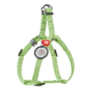 WAUDOG Re-Cotton Kattsele med Smart-ID bricka XS 10mm x 28-40cm Ljusgrön