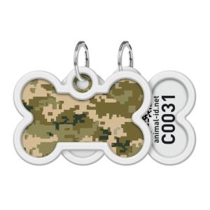 WAUDOG Smart ID Bricka för Hund & Katt, Military