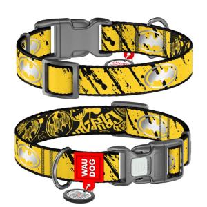 WAUDOG Hundhalsband Nylon Batman Sketch