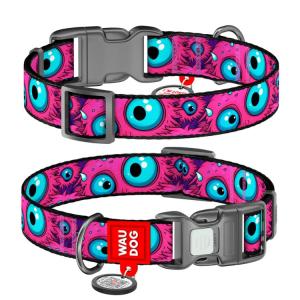 WAUDOG Hundhalsband Nylon Monster Eye