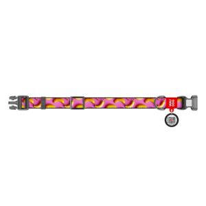 WAUDOG Hundhalsband Nylon Bananas On Pink