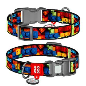 WAUDOG Hundhalsband Nylon Blocks