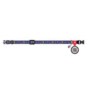 WAUDOG Katthalsband Nylon med Smart ID bricka Indie (10mm 20-30cm)
