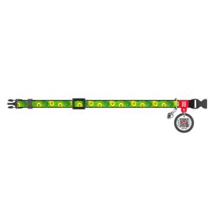 WAUDOG Katthalsband Nylon med Smart ID bricka (Avocado 10mm 20-30cm)