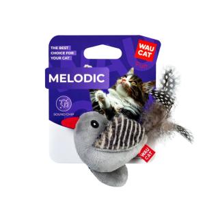 WAUCAT Kattleksak Fågel med Kattmynta Pip & Fjäder 13cm