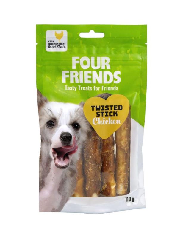 FourFriends Dog Tugg Sticks Chicken 12,5cm 4st