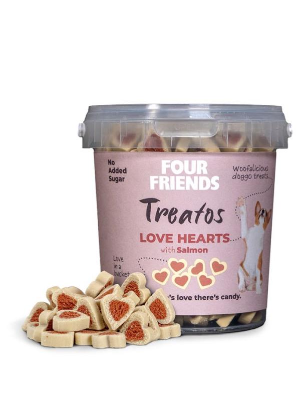 FourFriends Dog Treatos Love Hearts 500g