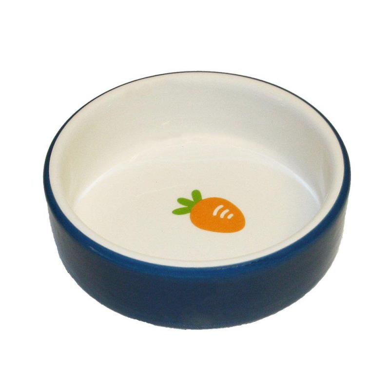 Keramikskål för smådjur Blå 8,5x3cm