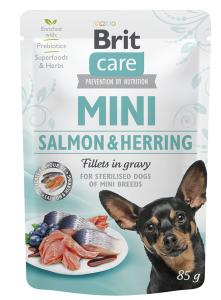 Brit Care Mini Salmon & Herring sterilised fillets in gravy 85g