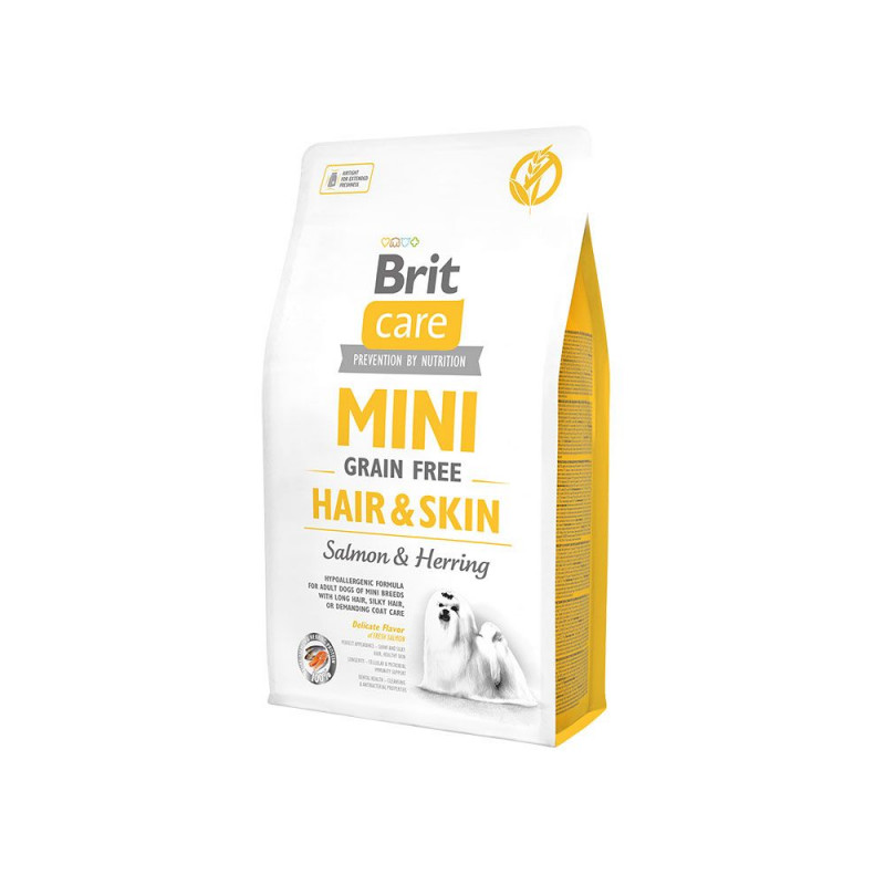 Brit Care Mini Grain free Hair & Skin 7kg 2-pack