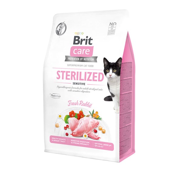 Brit Care Cat Sterilized Sensitive 7kg 2-pack