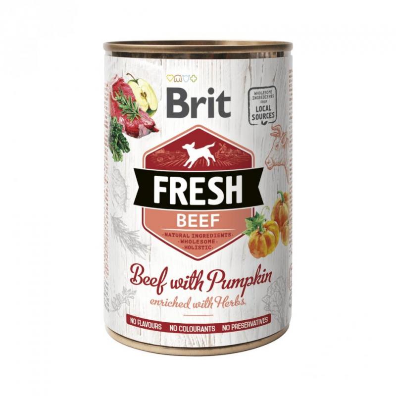 Brit Fresh Cans Beef With Pumpkin 400g 6-pack