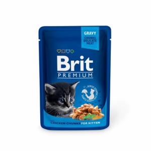 Brit Premium Pouches Gravy Chicken Kitten 85g