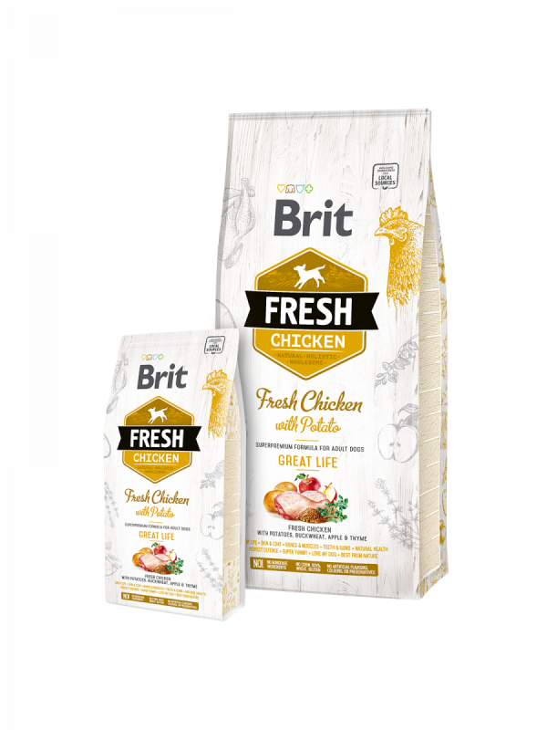 Brit Fresh Chicken With Potato Adult Great Life