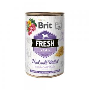Brit Fresh Cans Veal With Millet 400g