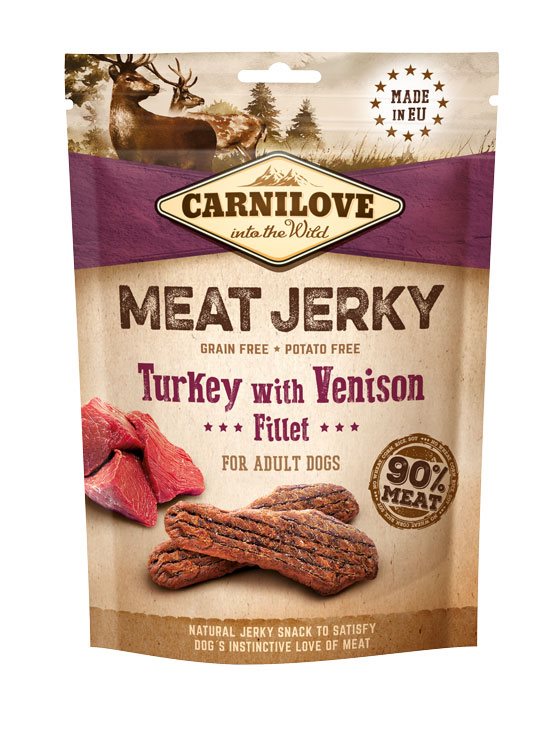 Carnilove Jerky Turkey with Venison Fillet 100g