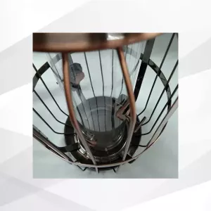 Vildfågelmatare för småfåglar i metal med bur 41.6x22x22cm