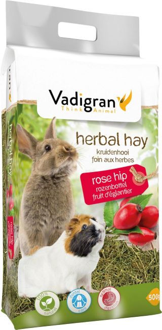 Vadibed Hö med örter & nypon 500gr