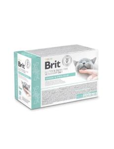 Brit Veterinary Diet Urinary and Stress Relief Cat Pouch 12x85g