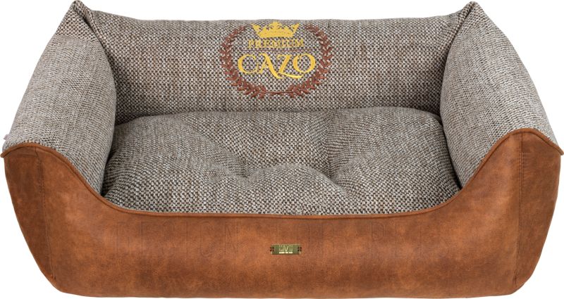 CAZO Hundbädd Premium Läder & Tweed