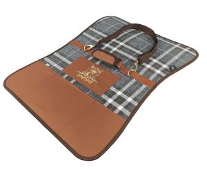 CAZO Transportväska Oxford Läder & Tweed (50 x 27 x 26cm)