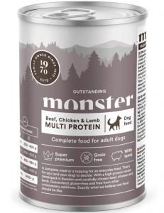 Monster Dog Våtfoder Adult Multi Beef/Chicken/Lamb 400g