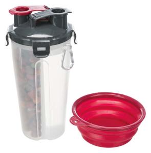 Foder/vattenbehållare, plast, 2x0.35 L/ø1123cm