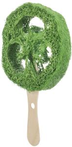 Lolly, luffa/trä, ø 6x12cm