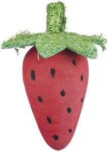 Trälekset med jordgubbe/rödbeta, trä/luffa, 6/9cm