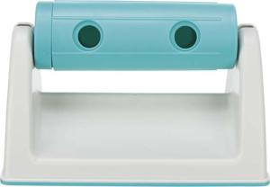 Snackrulle med bas 19x12x11cm grå/turkos