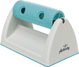 Snackrulle med bas 19x12x11cm grå/turkos