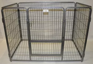 4Dogs Valphage Stål 92 cm - utbyggbar
