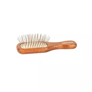 Show Tech Rektangulär borste med stålpiggar - 12 cm